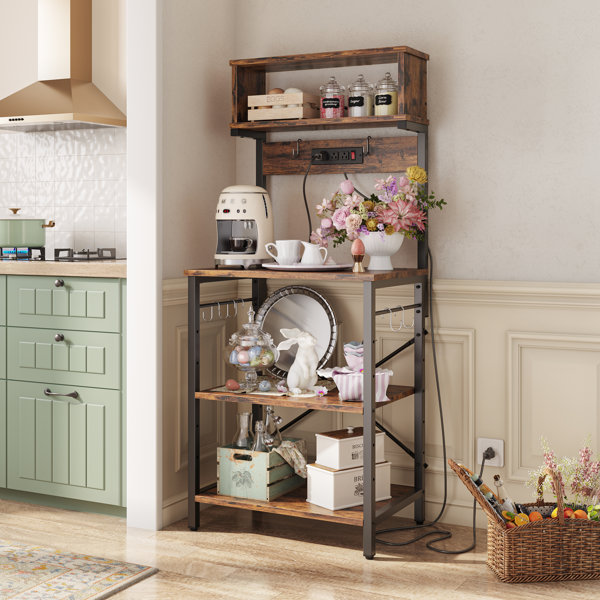 Shabby chic deals bakers rack